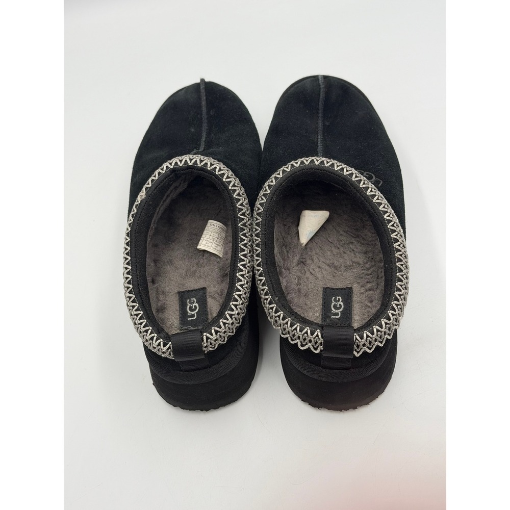 UGG Tazz Platform Slippers Womens 8 Black Suede 1122553 - Picture 4 of 10